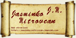 Jasminko Mitrovčan vizit kartica